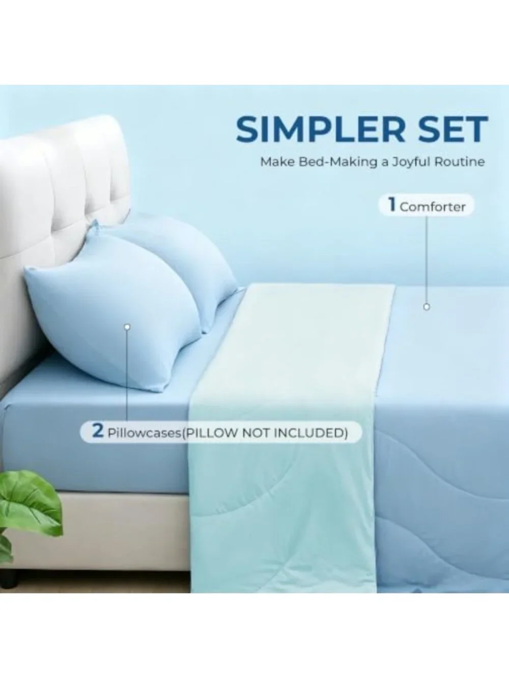 Cooling Comforter Set Full/Queen with 2 Pillowcases - Soft Lightweight Summer